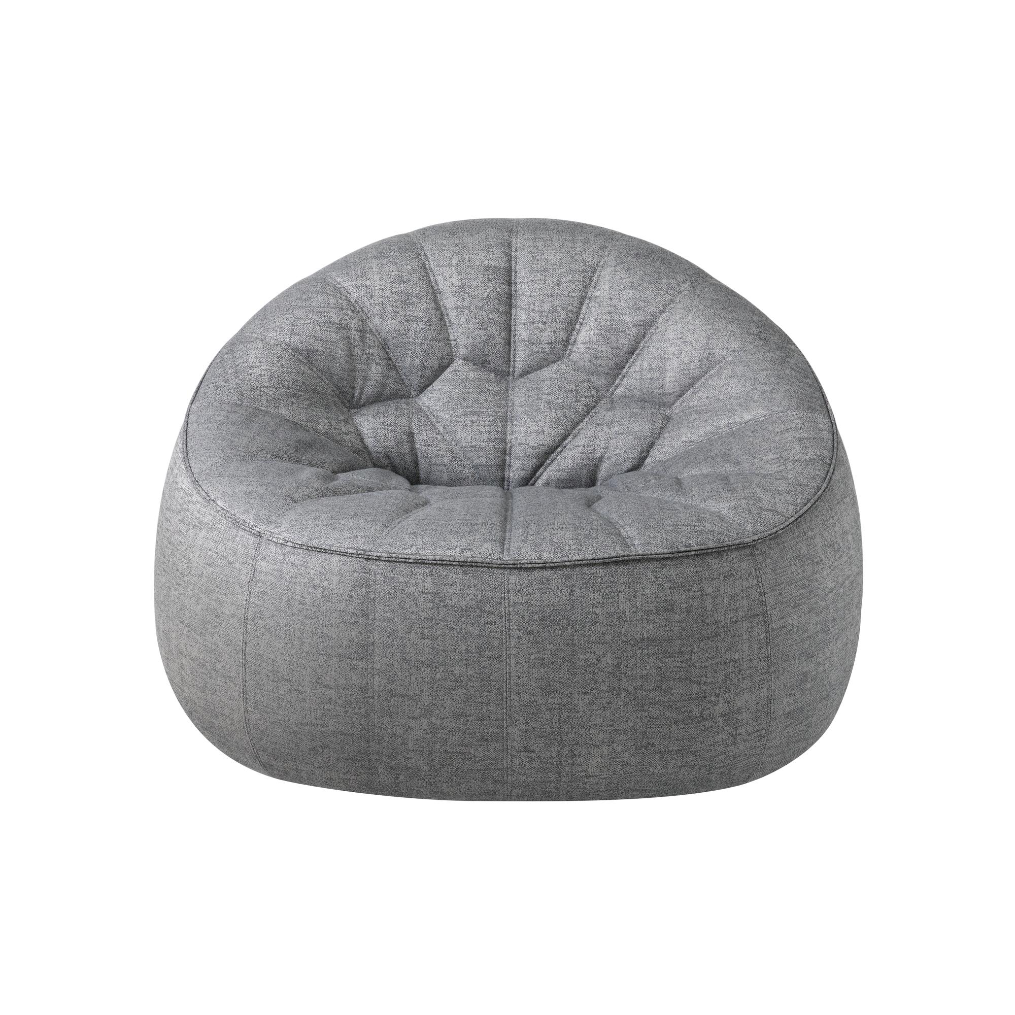 grey fur accent chair