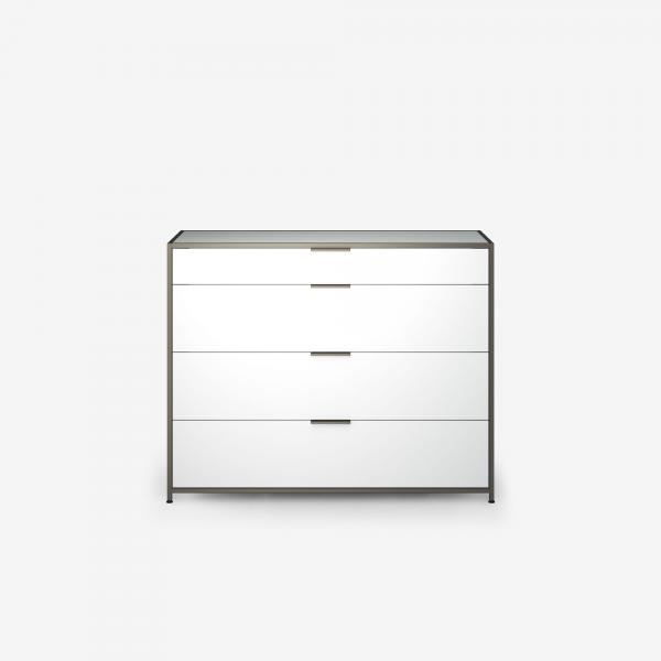 KOMMODE 4 SCHUBLADEN LACK WEISS Ligne Roset