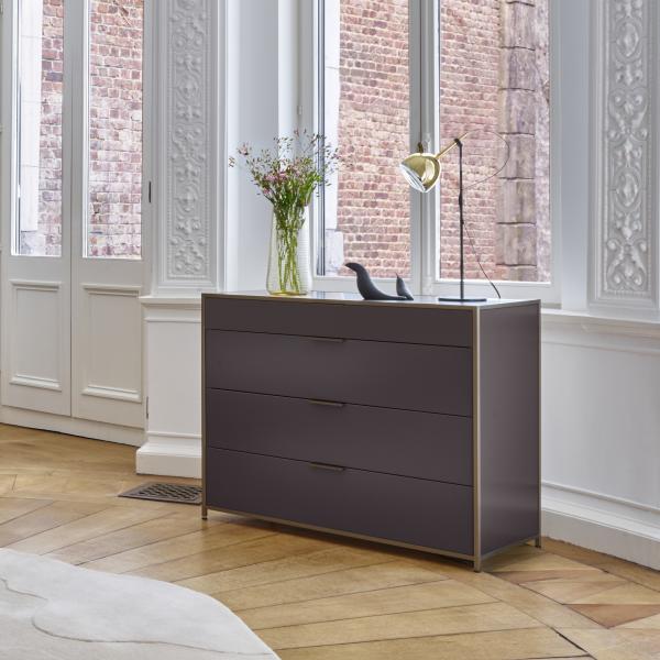 SIDEBOARD UNIT 4 DRAWERS PERLE LACQUER Ligne Roset