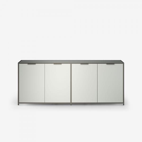 ANRICHTE 4 TÜREN LACK PERLGRAU Ligne Roset