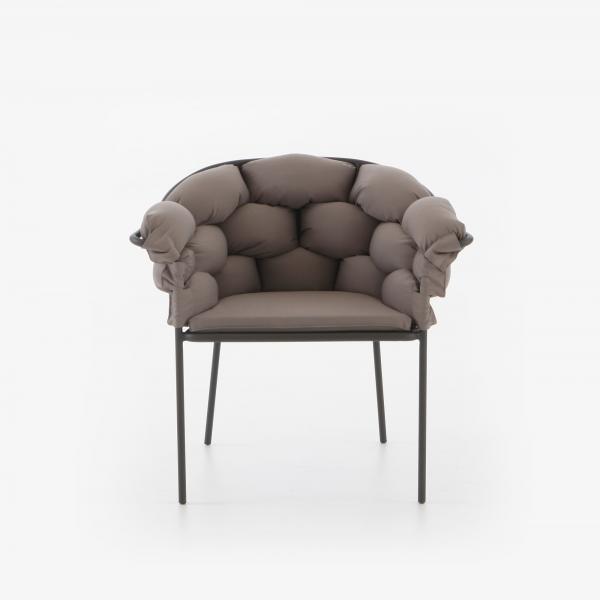 BRIDGESTUHL TAUPE / GESTELL KOHLEFARBEN Ligne Roset
